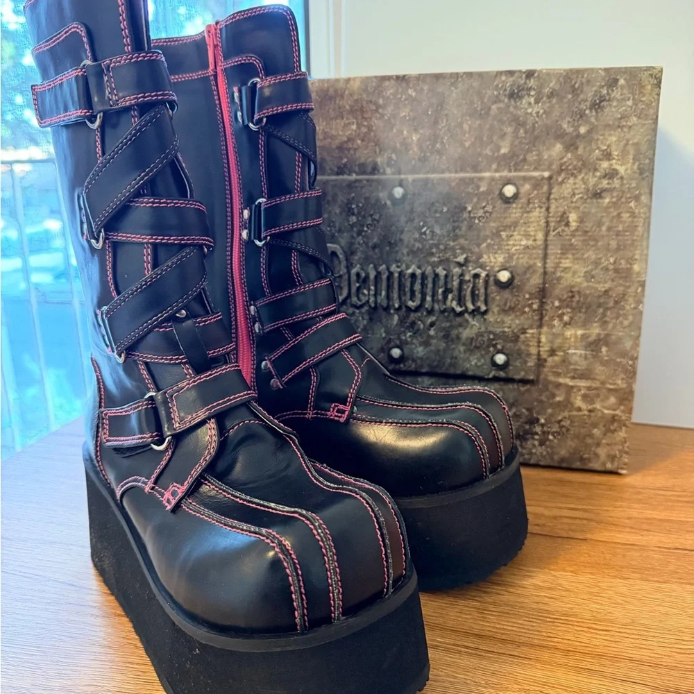 Demonia Clash 435 Boots Size 7 - Picture 1 of 10